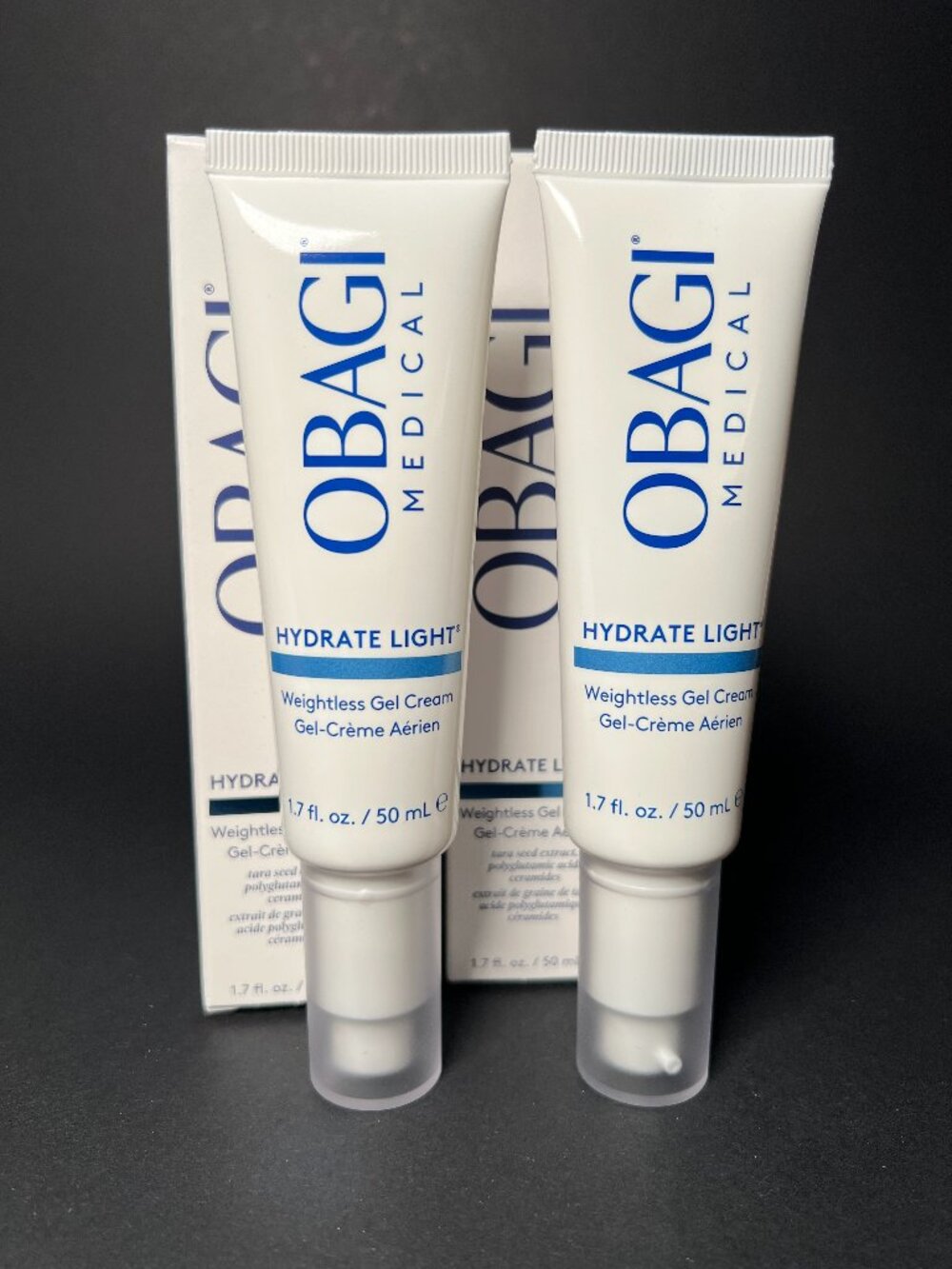 LOT of 2 * Obagi HYDRATE LIGHT Weightless Gel Cream Face Moisturizer 1.7 fl oz